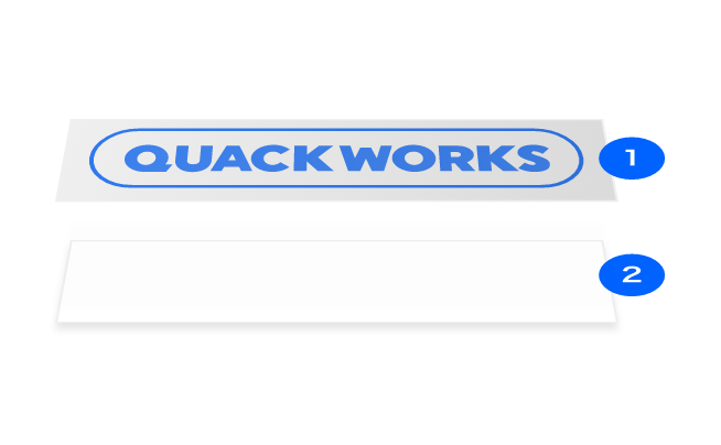 印刷ステッカーの構造